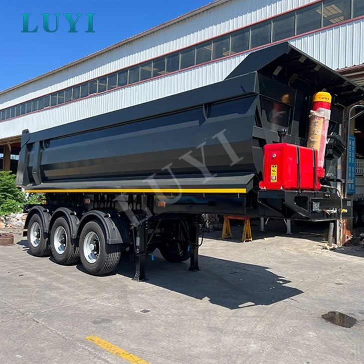 3‑Axle U‑Shape Rear Tipper Semi Trailer For Bulk Cargo Transport factory 3‑Axle U‑Shape Rear Tipper Semi Trailer For Bulk Cargo Transport factory