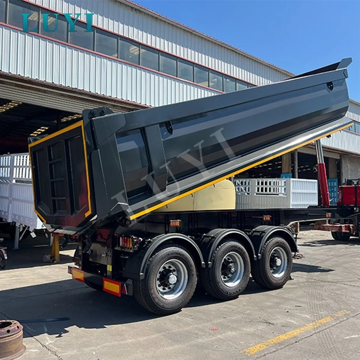 3‑Axle U‑Shape Rear Tipper Semi Trailer For Bulk Cargo Transport high quality 3‑Axle U‑Shape Rear Tipper Semi Trailer For Bulk Cargo Transport high quality