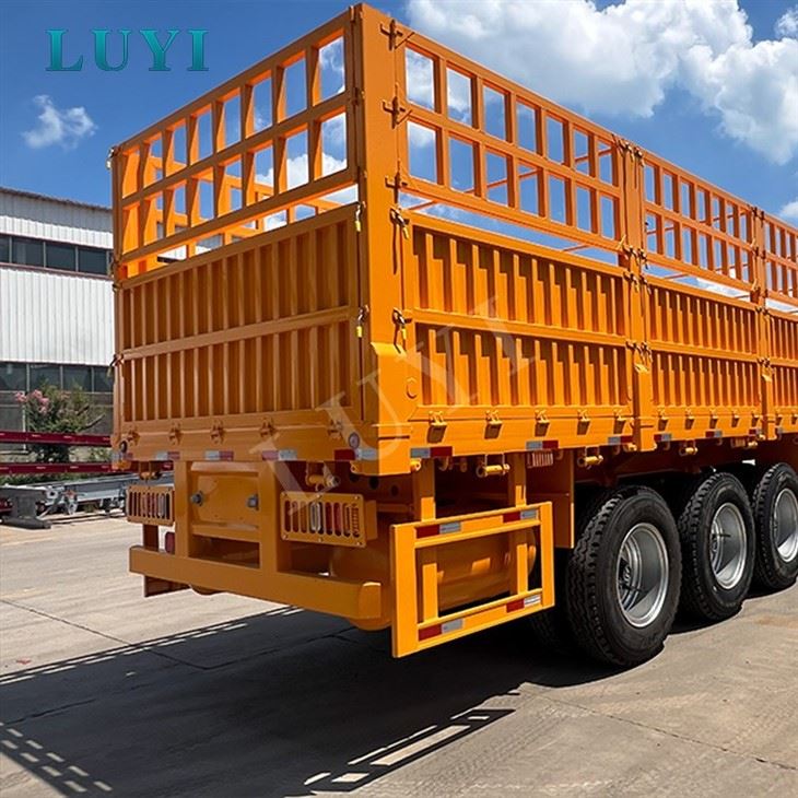 80 Ton 3‑Axle Stake Semi‑Trailer For Sudan Heavy Cargo Haulage high quality